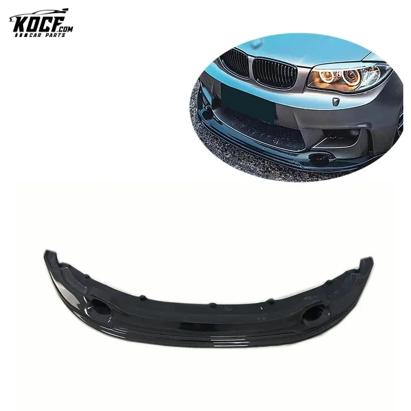 1m E82 RZA-ii Style Carbon Fiber Front Bumper Lip For BMW 1m E82 Coupe 12-15