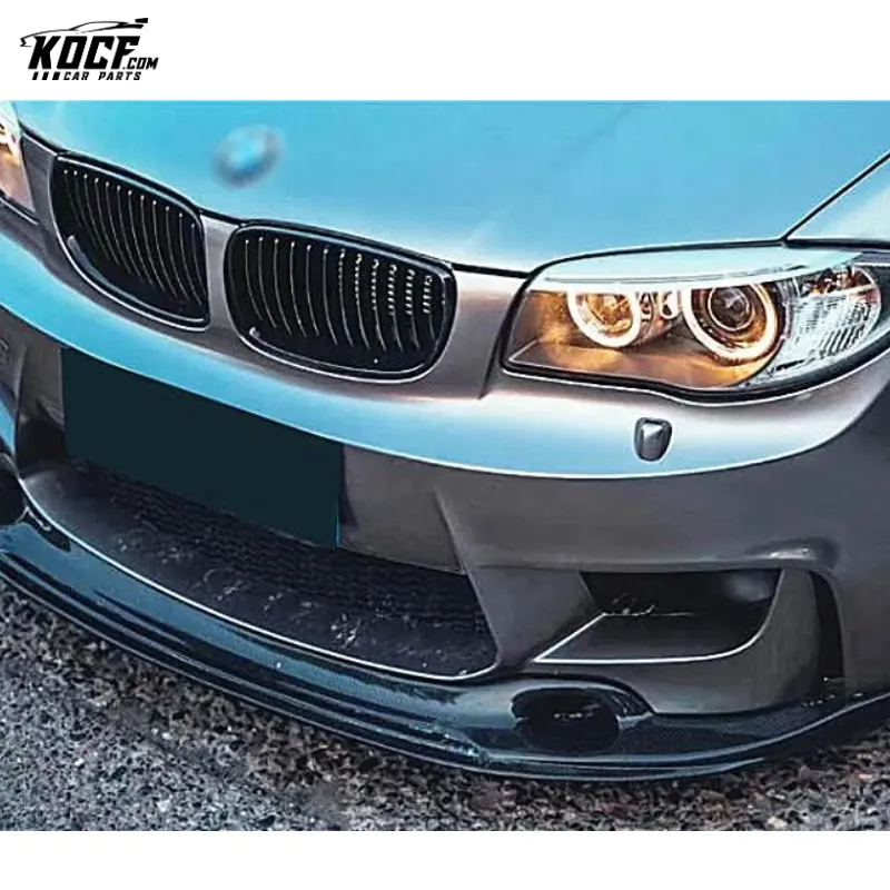 1m E82 RZA-ii Style Carbon Fiber Front Bumper Lip For BMW 1m E82 Coupe 12-15