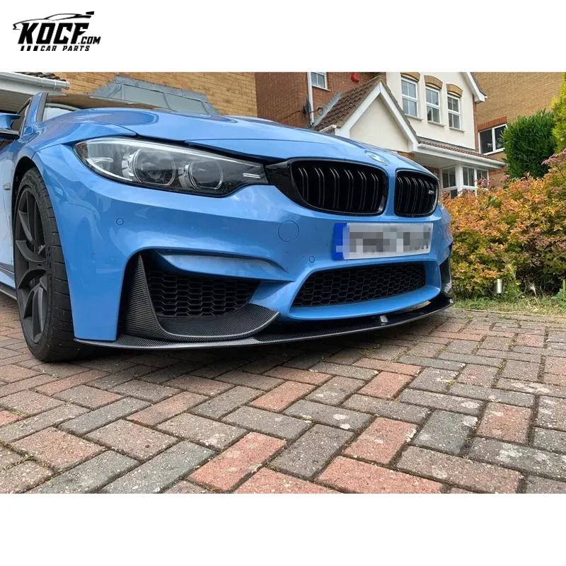 2015-19 F80 M3 MP style Carbon Fiber Front Bumper Chin Lip with splitter For BMW F80 M3 F82 F83 M4