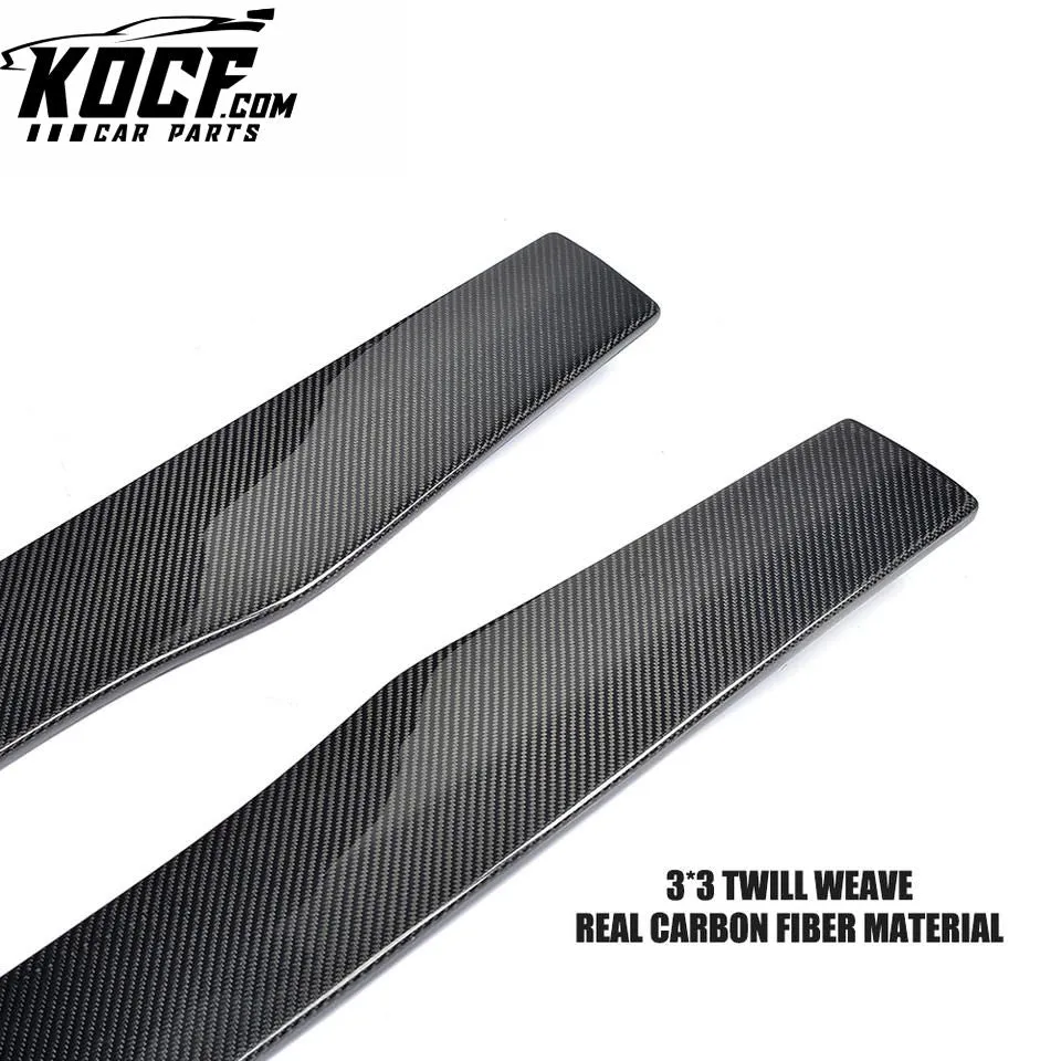 2015-2017 C-Class W205 Carbon Fiber Car Side Skirts Extension for Mercedes W205 C63 AMG