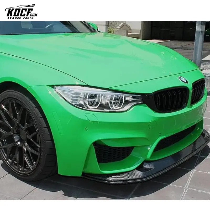 2015-2019 F82 M4 2PCS/SET GT-S style carbon fiber front bumper lip spoiler splitter for BMW F80 F82 M3 M4