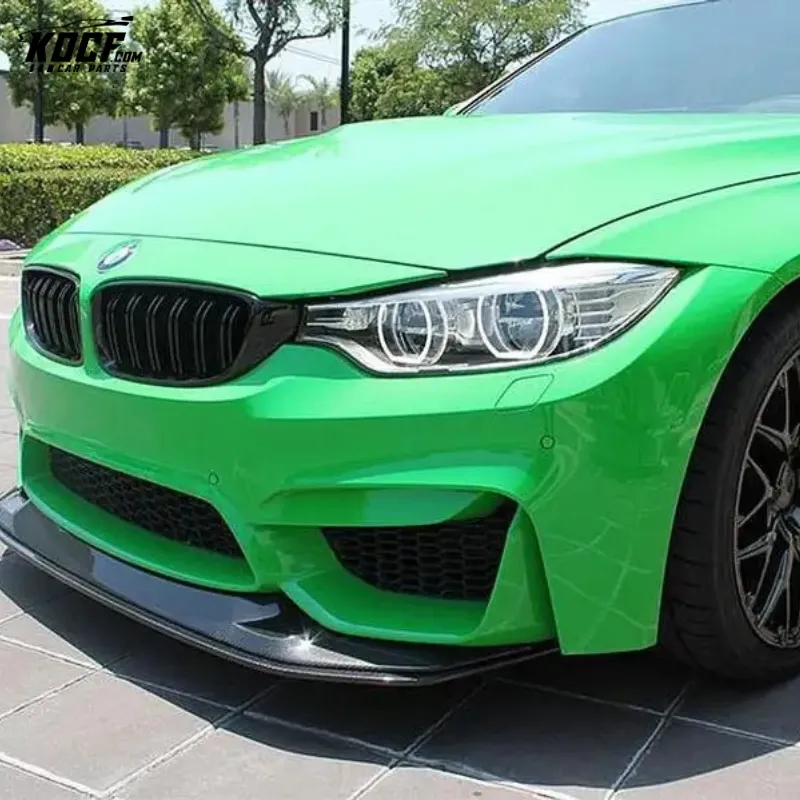 2015-2019 F82 M4 2PCS/SET GT-S style carbon fiber front bumper lip spoiler splitter for BMW F80 F82 M3 M4