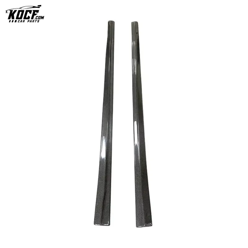 2016-2019 Flat shape Style Carbon Fiber Side Skirts Rocker Panels Side Trim Spoiler Car Styling For BMW F87 M2 M2C