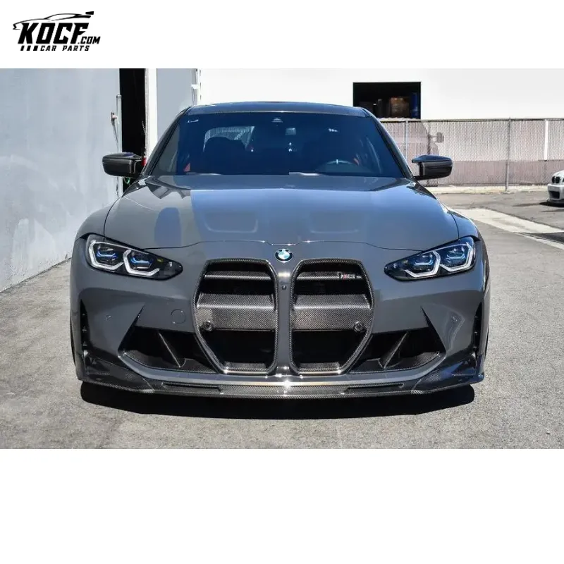 2021  G80 M3 3-PC VOR style carbon fiber front spoiler lip for BMW G80 G82 G83 M3 M4