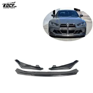 2021  G80 M3 3-PC VOR style carbon fiber front spoiler lip for BMW G80 G82 G83 M3 M4