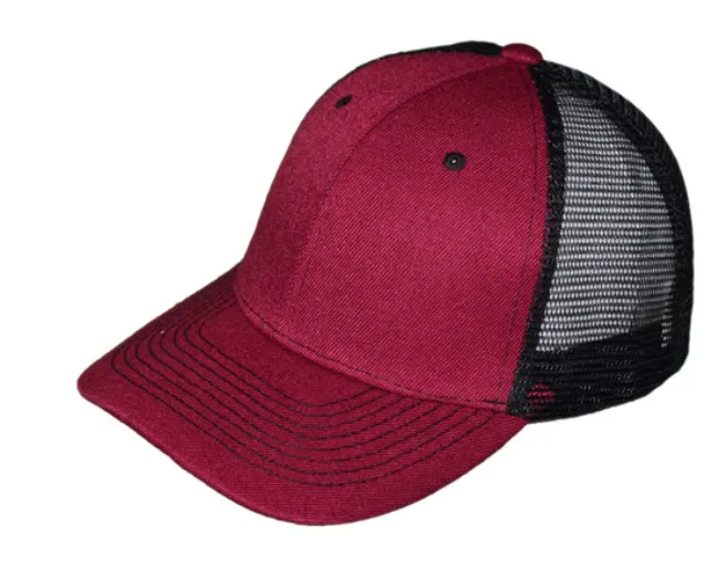 Adult Structured Trucker Hats with Mesh Back