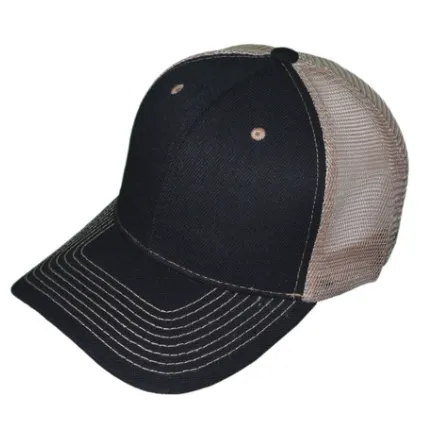 Adult Structured Trucker Hats with Mesh Back