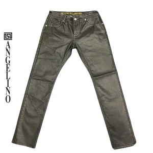 Angelino - Classic Fit - Wax Coated Black Denim -Style A18