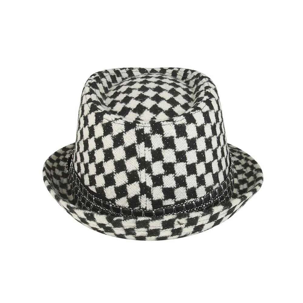 Argyle Pattern Fedora Hat