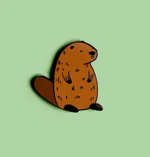 Beaver Enamel Pin