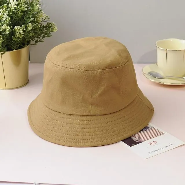 Bucket Hat Fisherman Hat Outdoor Women Cap Lady Beach Sun Caps