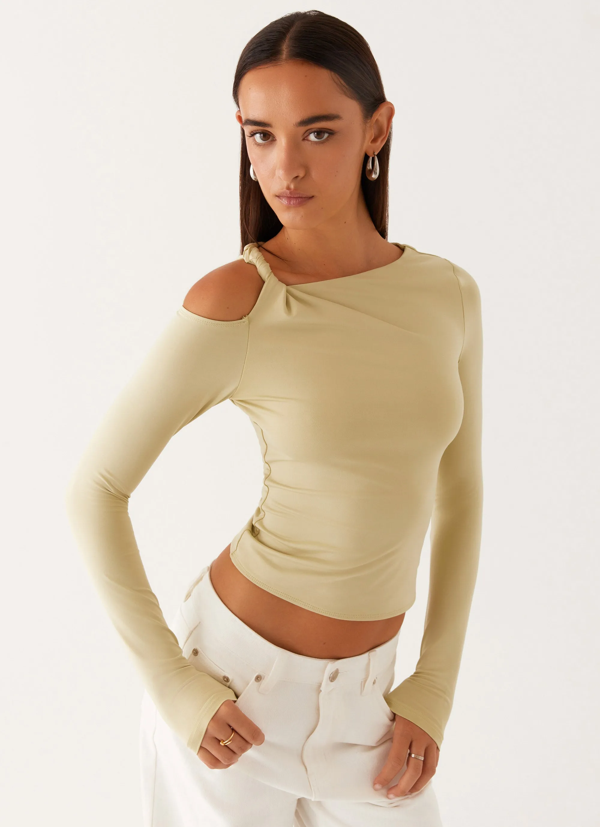 Calica Long Sleeve Top - Pastel Green