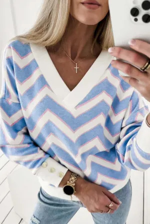 CHEVRON CHIC TOP