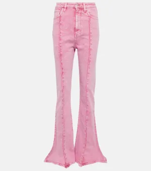 Classic Trumpet Y/PROJECT flared jeans, pink