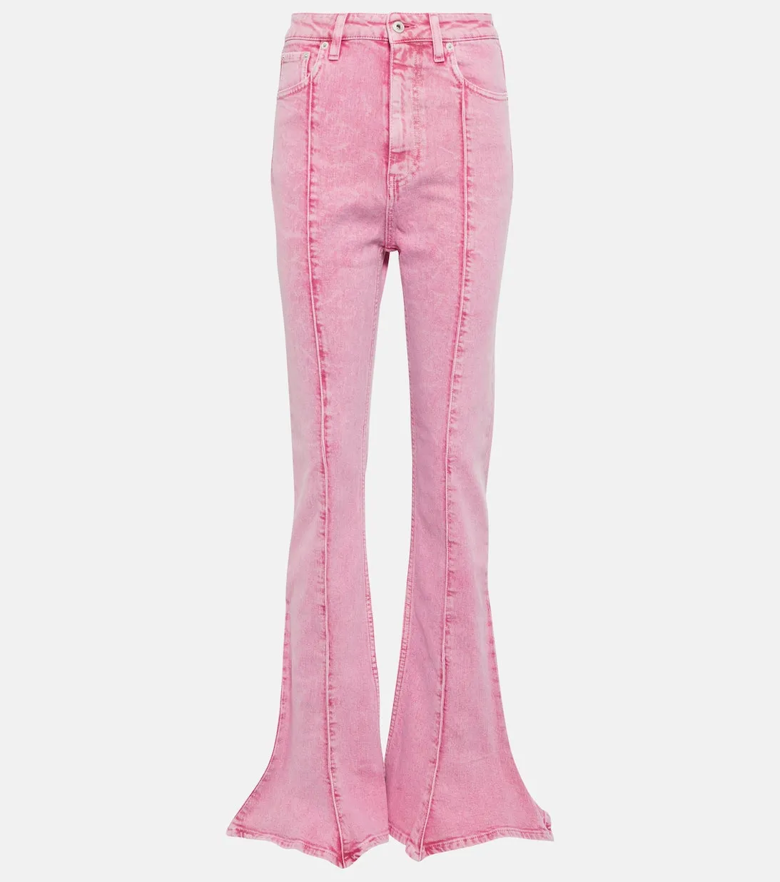 Classic Trumpet Y/PROJECT flared jeans, pink