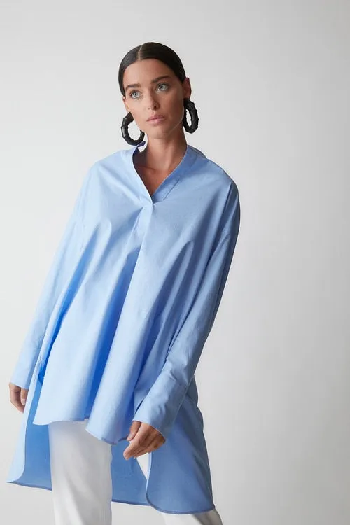 Cotton Poplin Overized Shirt