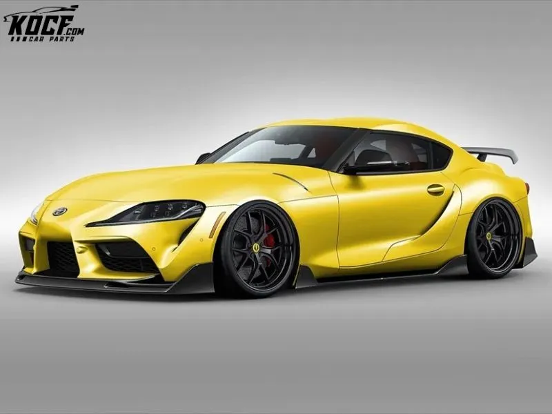 Customization GR Supra A90 MK5 Carbon Fiber Aero Kit Front bumper lip side skirts diffuser spoiler wing bodykit