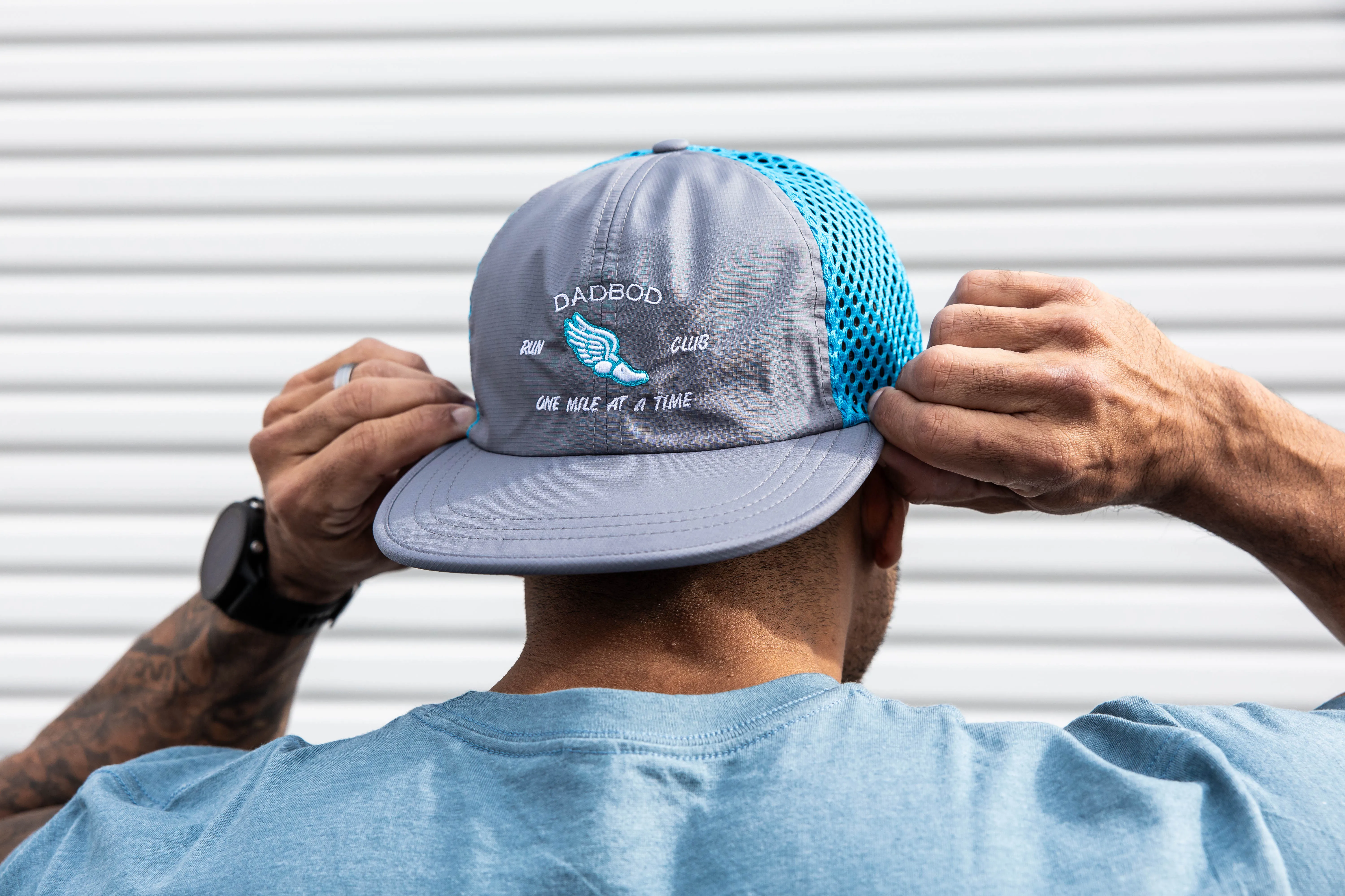 Dadbod Running Athletic Hat V.2 (Ice Blue)