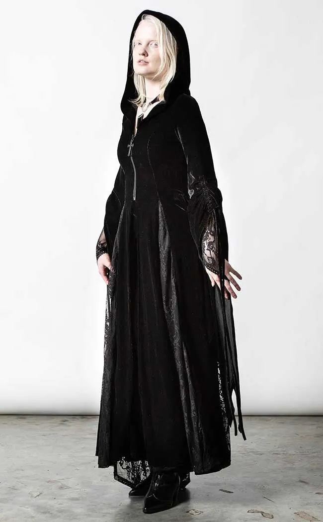 Dark Descent Hooded Duster | Black