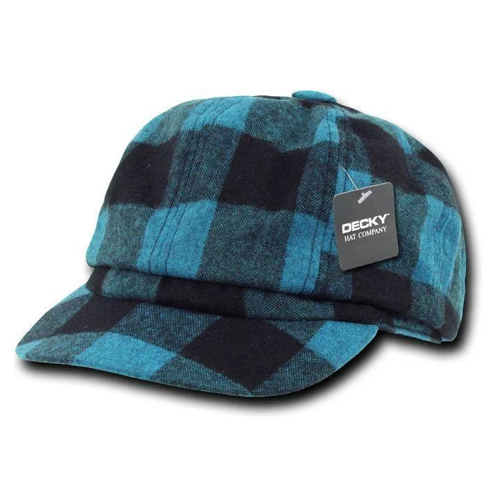 Decky Newsboy Ivys Plaid Pre Curved Hats Drivers Cabbie Golf Gatsby