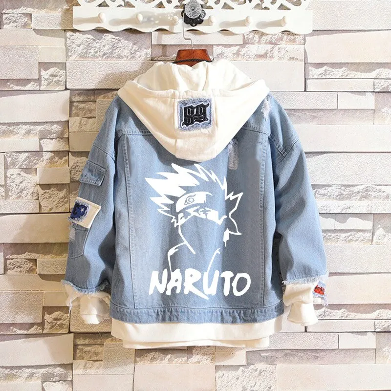 Denim Hoodie Set-3 Naruto (Variants Available)