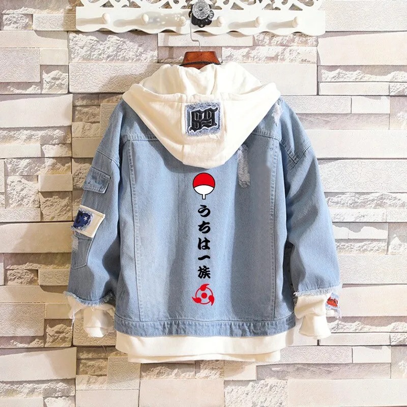 Denim Hoodie Set-3 Naruto (Variants Available)