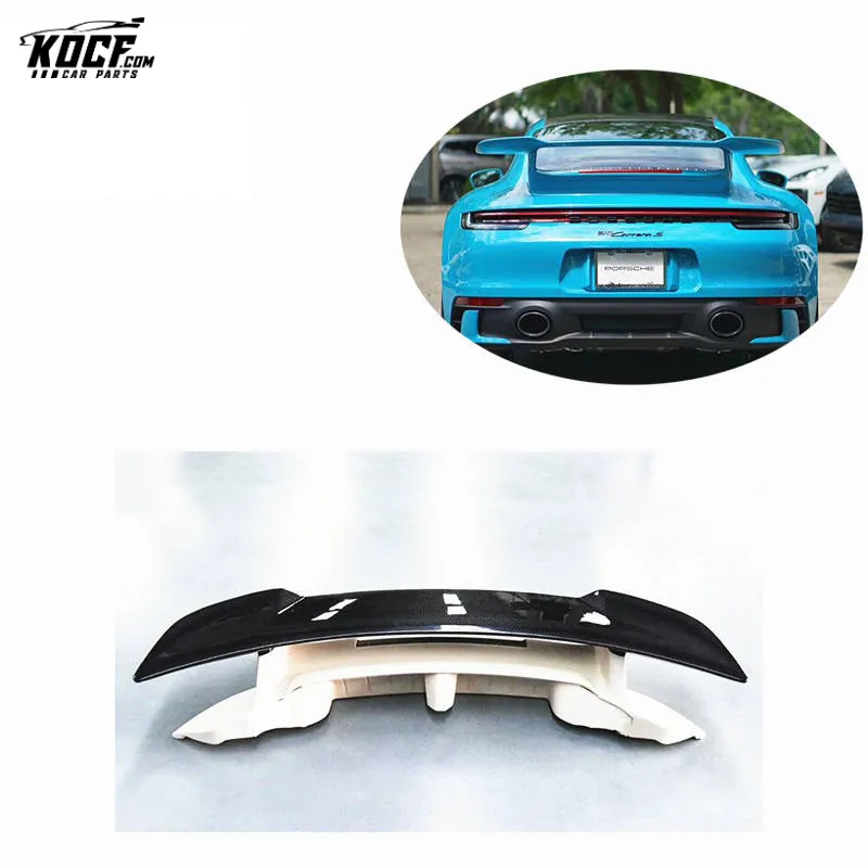 DM style Carbon Fiber Rear Spoiler WIng for Porsche Carrera S 992 2020