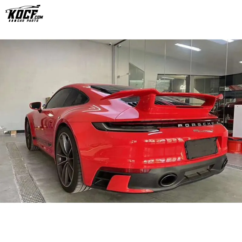 DM style Carbon Fiber Rear Spoiler WIng for Porsche Carrera S 992 2020