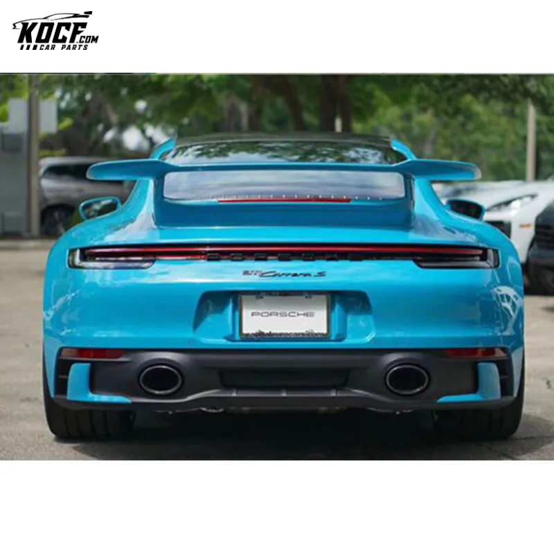 DM style Carbon Fiber Rear Spoiler WIng for Porsche Carrera S 992 2020