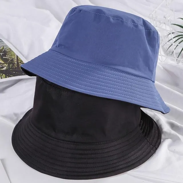 Double-faced Unisex Bucket Women Hat Outdoor Travel Cycling Caps