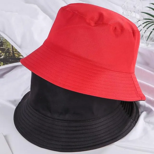 Double-faced Unisex Bucket Women Hat Outdoor Travel Cycling Caps