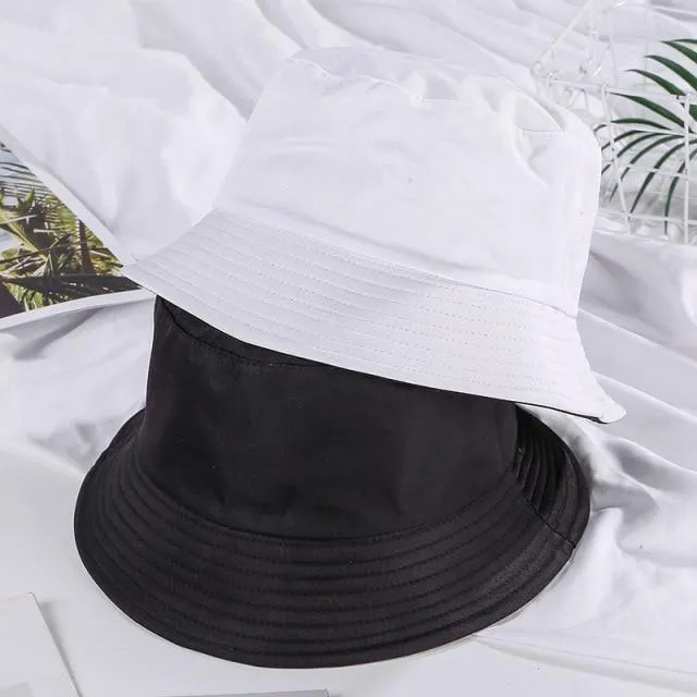 Double-faced Unisex Bucket Women Hat Outdoor Travel Cycling Caps