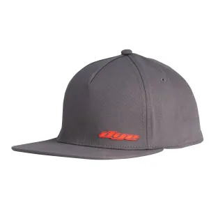 Dye Hat LWR LFT Flex Flat Bill Charcoal/Orange S/M or L/XL