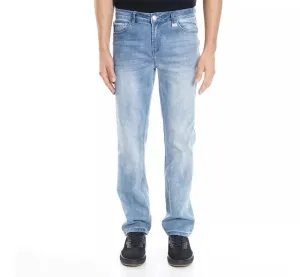 ELLUS STRAIGHT BASIC MID JEANS WITH FIVE POCKETS