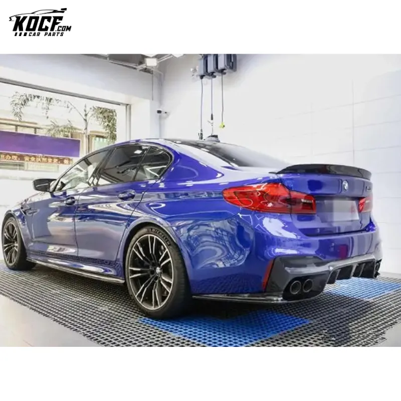 F90 M5 -3DS style Carbon Fiber Rear Bumper Lip Diffuser Spoiler For BMW F90 M5