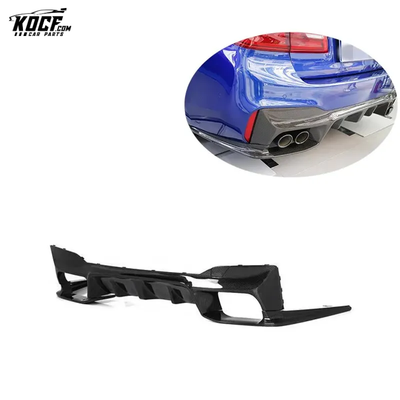 F90 M5 -3DS style Carbon Fiber Rear Bumper Lip Diffuser Spoiler For BMW F90 M5