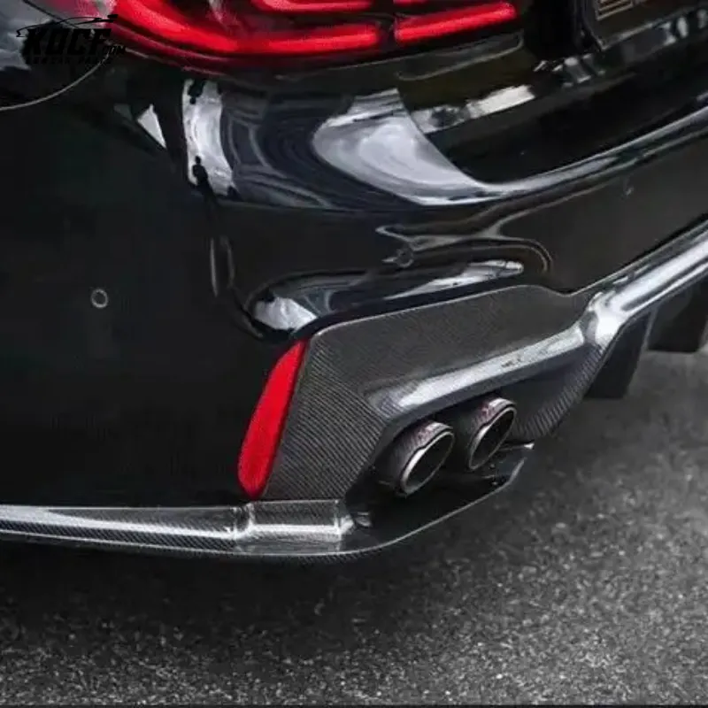 F90 M5 -3DS style Carbon Fiber Rear Bumper Lip Diffuser Spoiler For BMW F90 M5