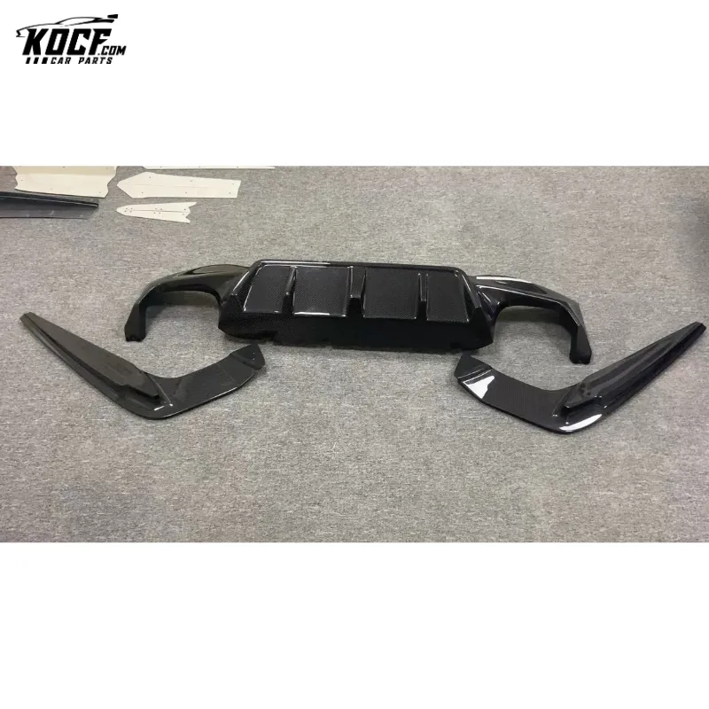 F90 M5 -3DS style Carbon Fiber Rear Bumper Lip Diffuser Spoiler For BMW F90 M5