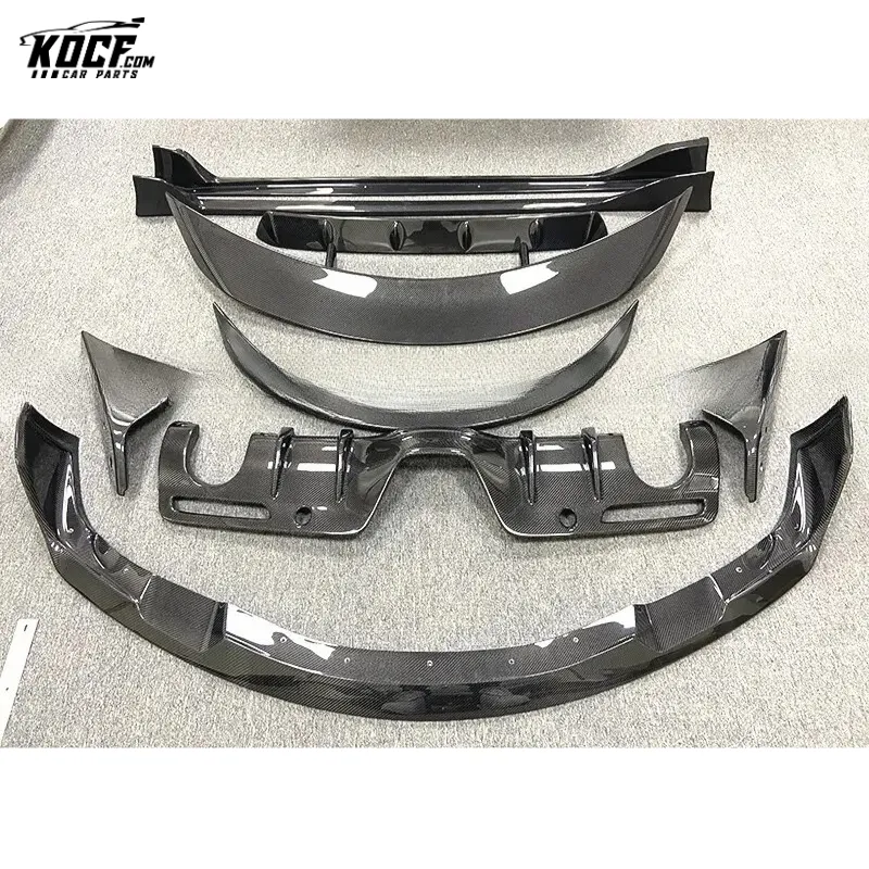 For 2019-20 Toyota Supra A90 AG style Carbon Fiber Aero Body kit Front lip Side skirts Rear diffuser Spoiler