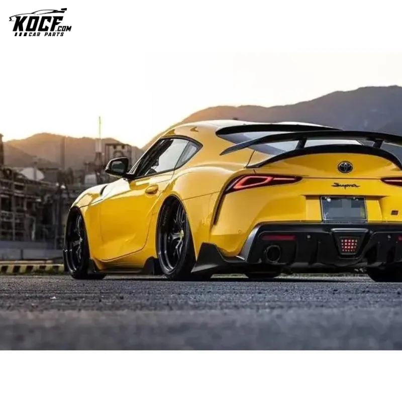 For 2019-20 Toyota Supra A90 AG style Carbon Fiber Aero Body kit Front lip Side skirts Rear diffuser Spoiler