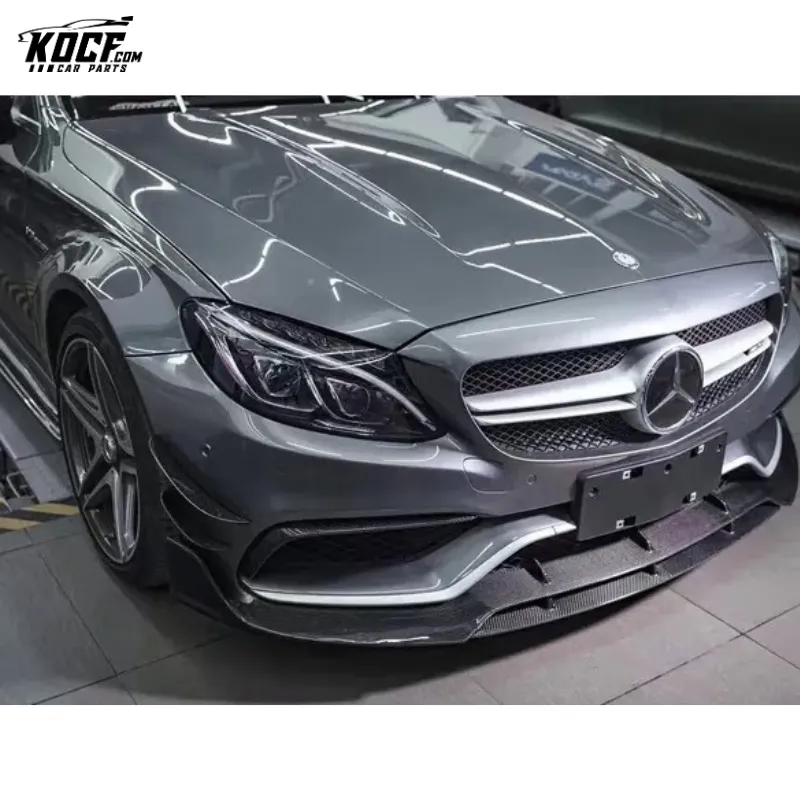 For Mercedes Benz C63 W205 COUPE carbon fiber body kit front bumper lip splitter rear bumper diffuser