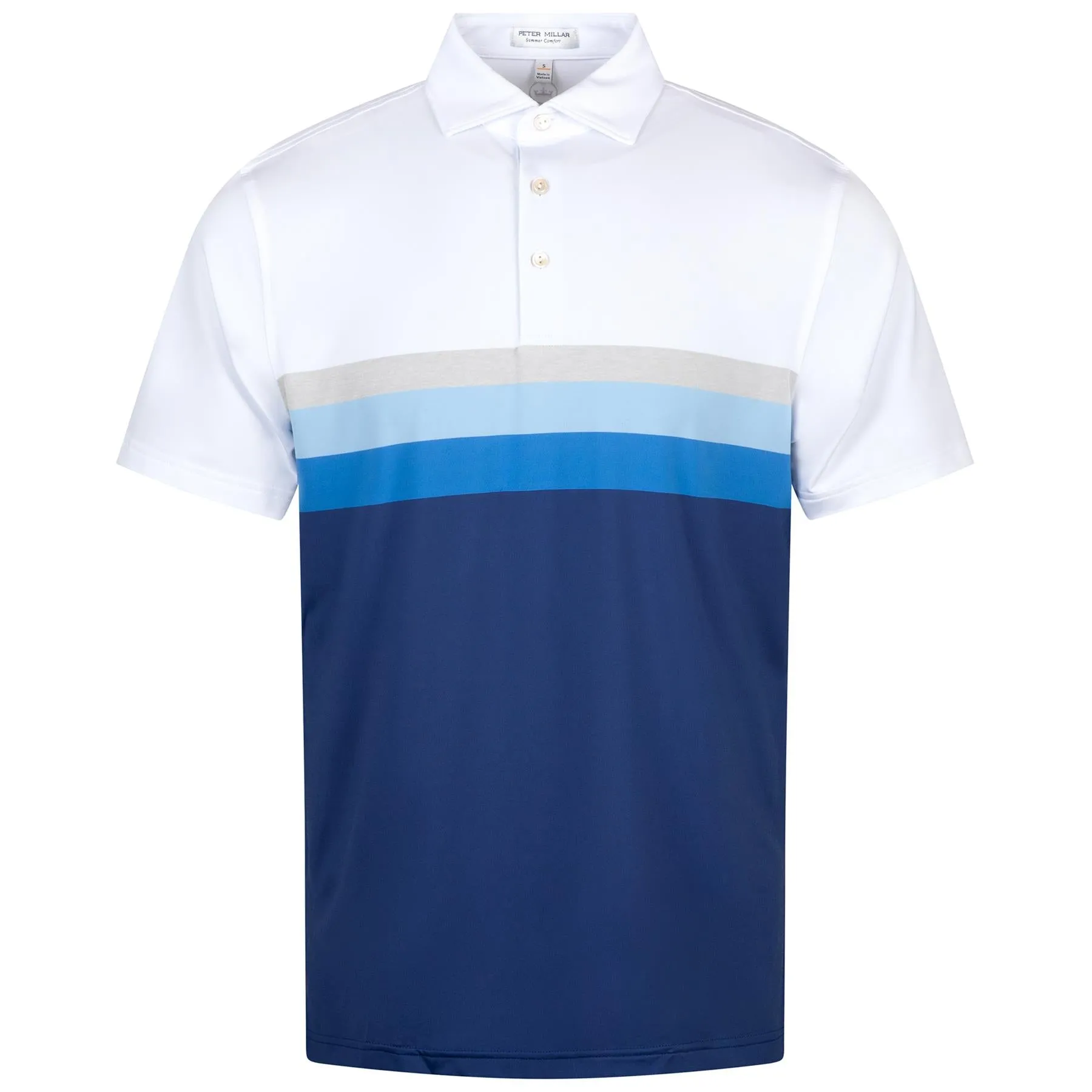 Fulton Performance Jersey Polo Collar White - AW24