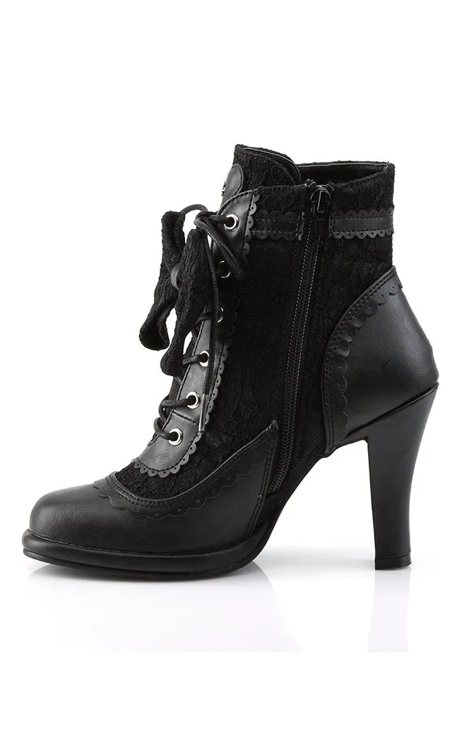 GLAM-200 Black Ankle Boots