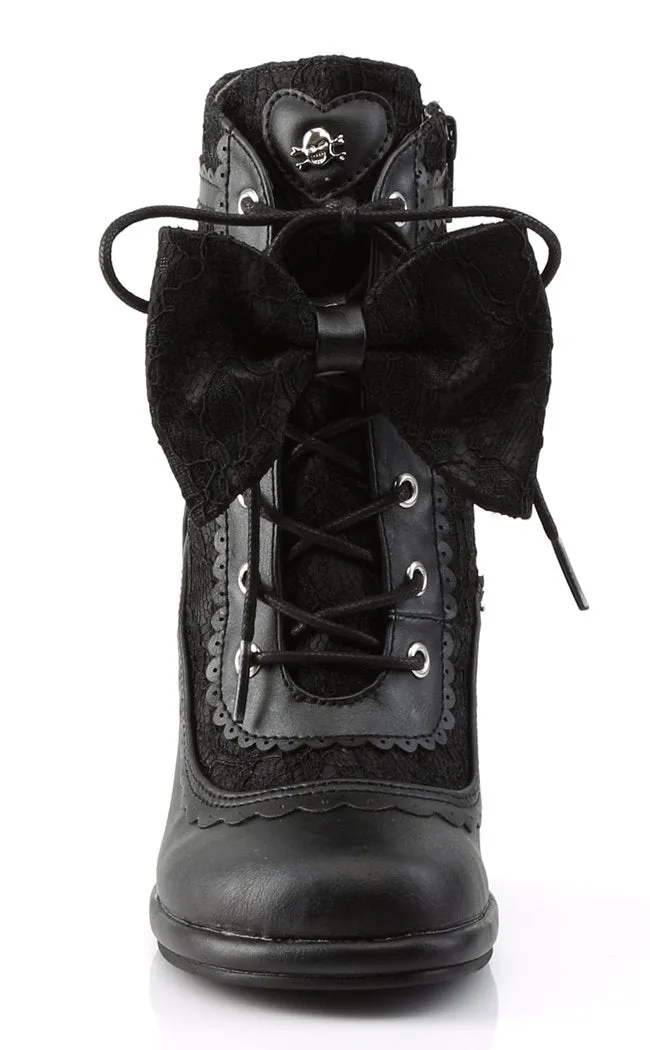 GLAM-200 Black Ankle Boots