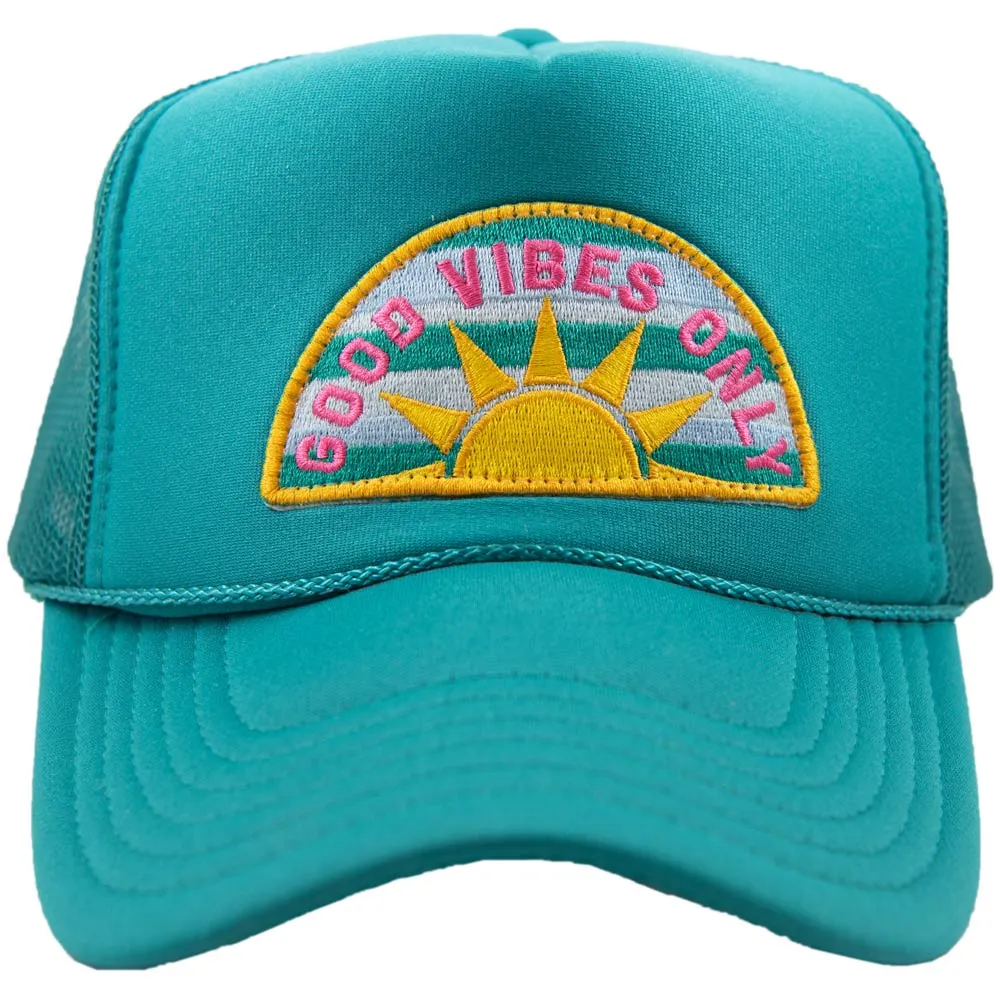 Good Vibes Only Patch Wholesale Women's Foam Hat