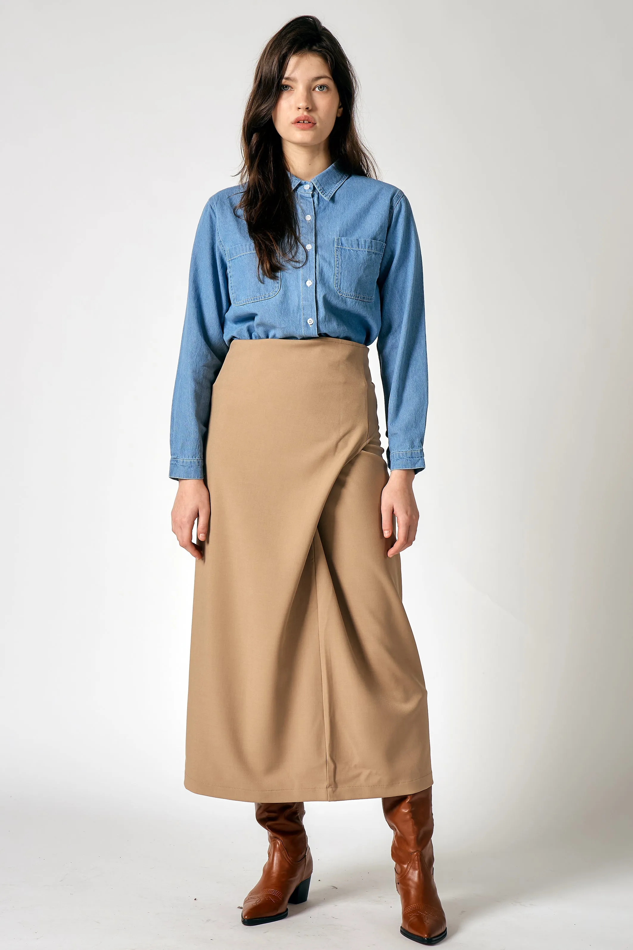 Hazel Wrap Effect Skirt