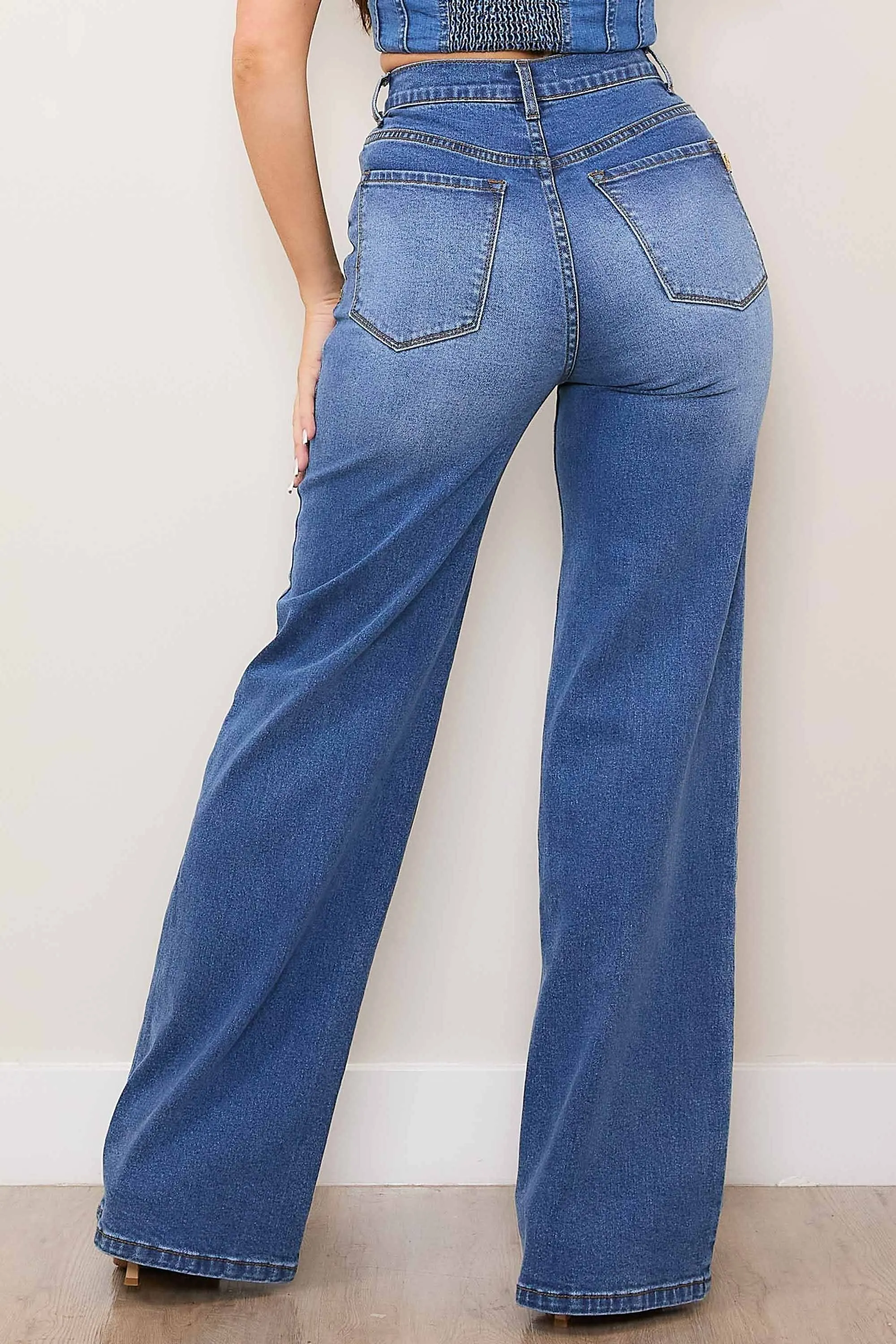 High-Rise Everyday Wide Leg Jeans