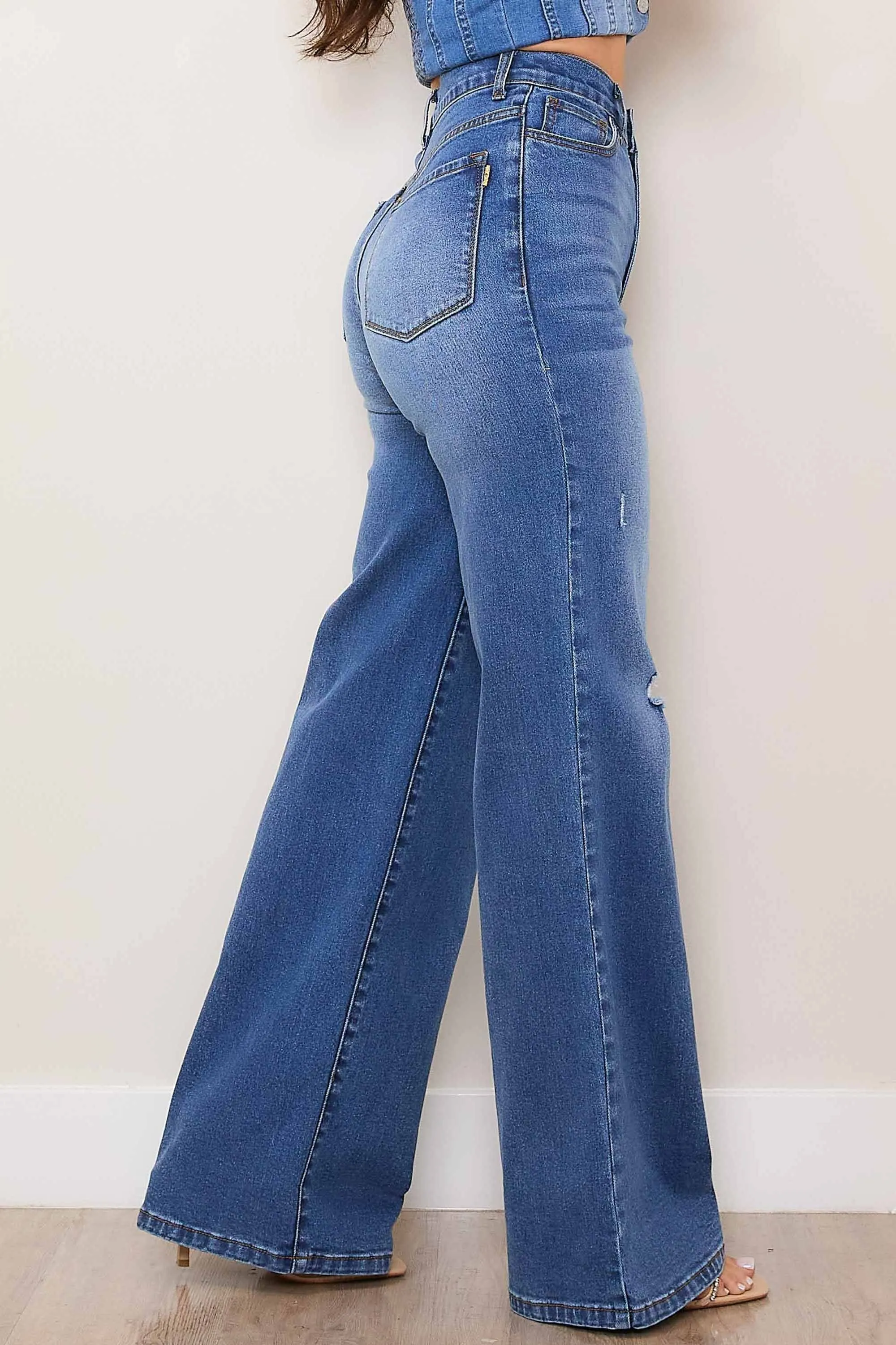 High-Rise Everyday Wide Leg Jeans