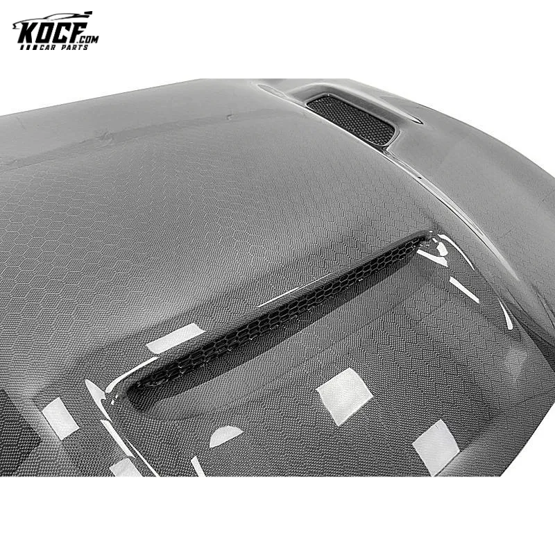 Honeycomb Redeye Style Carbon Fiber Front Hood Bonnet with vents For 2015-21 Dodge Charger SRT Hellcat