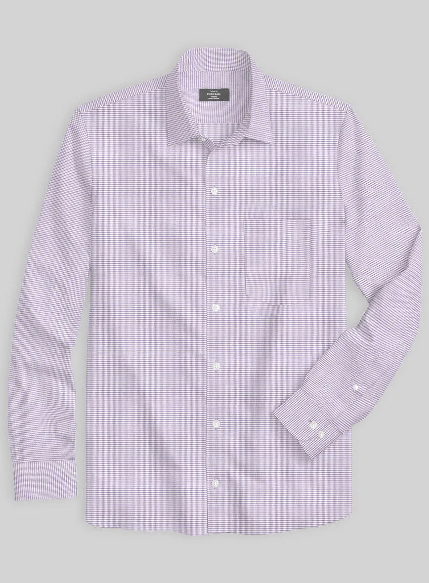 Italian Purple Grid Shirt